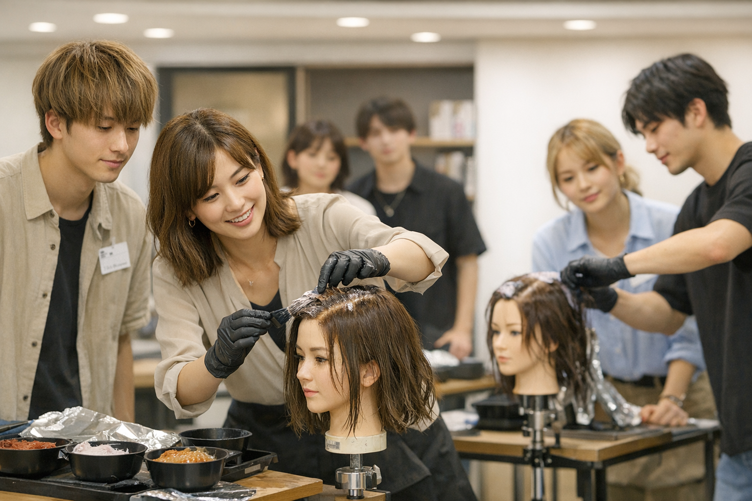 カラー・ブロー・ヘアケア習得